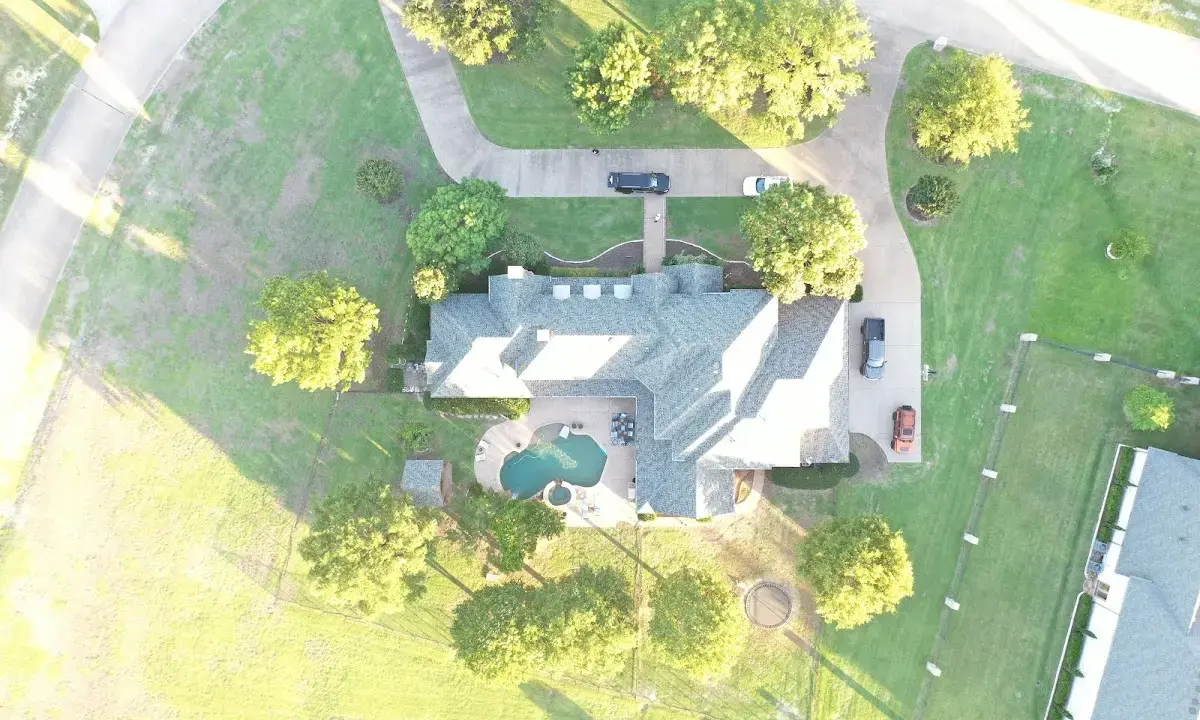 New shingle roof installation on a home in Marble Falls